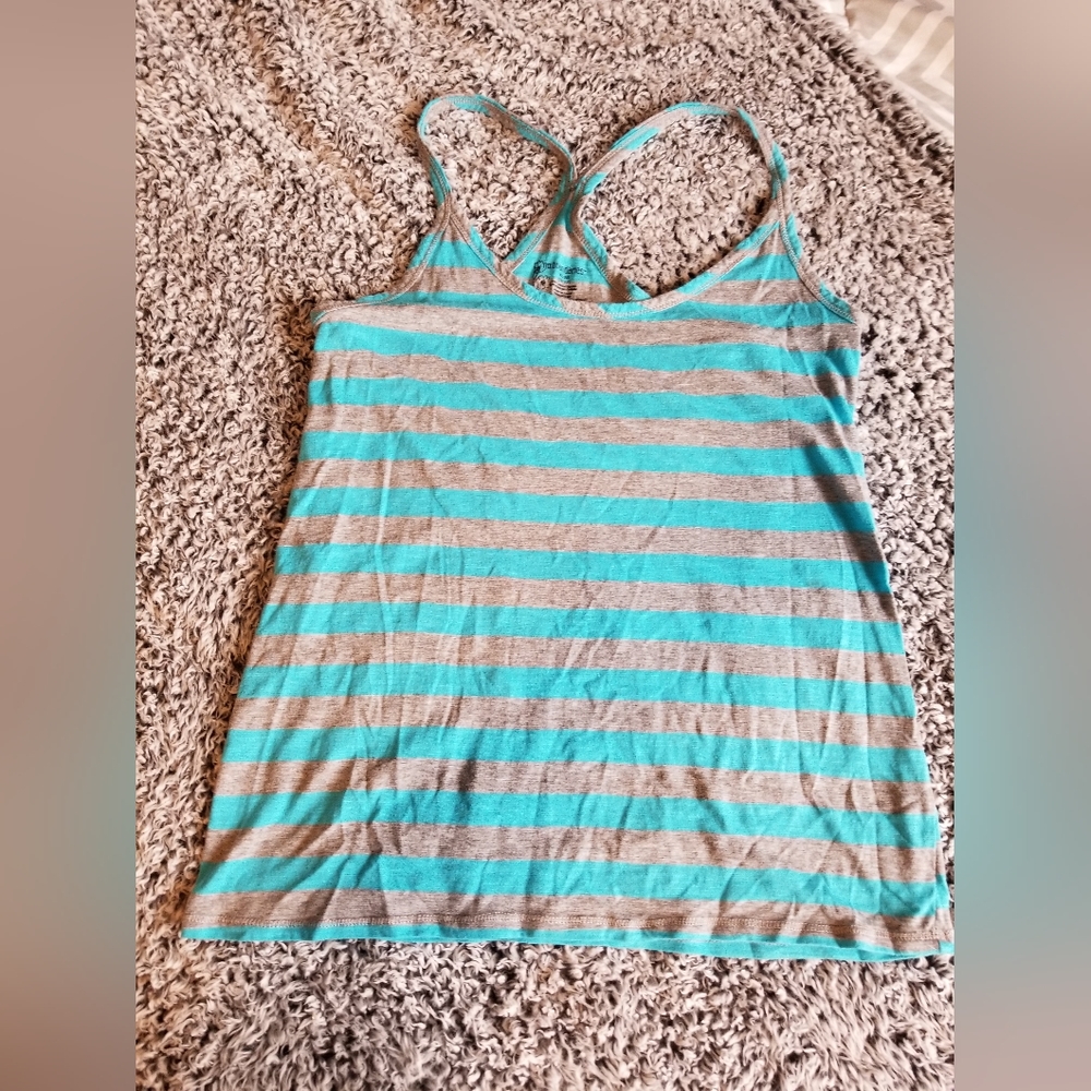 No bounderies striped tank